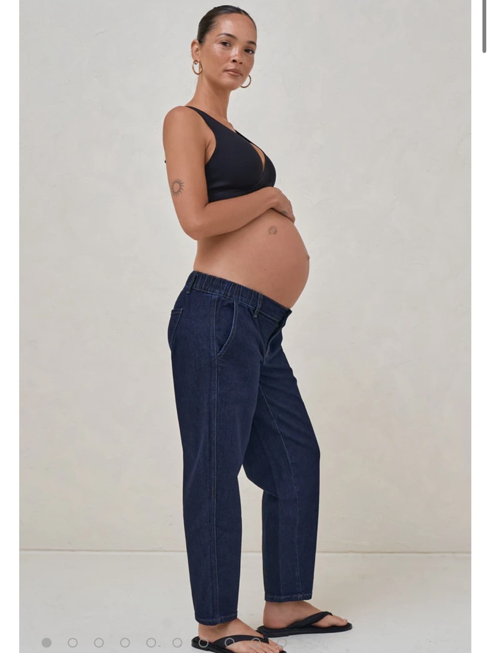 Bae the Label Bend the Rules Barrel Jean Maternity